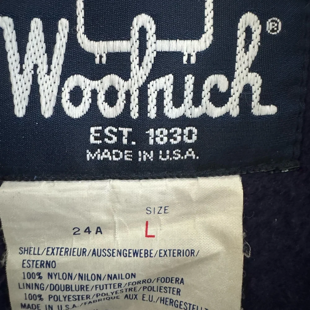 Vintage Woolrich fleece vest men’s size large - Picture 5 of 5